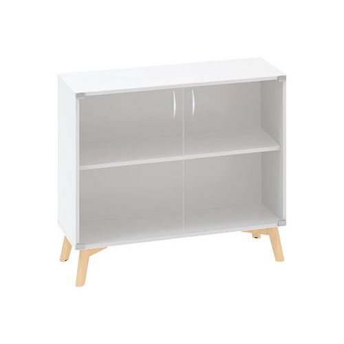 Niskie szafki Alfa Root ze szklanymi drzwiczkami, 1 półka, 100 x 458 x 88,7 cm - Niska szafka Alfa Root ze szklanymi drzwiczkami, 1 półka, 100 x 45,8 