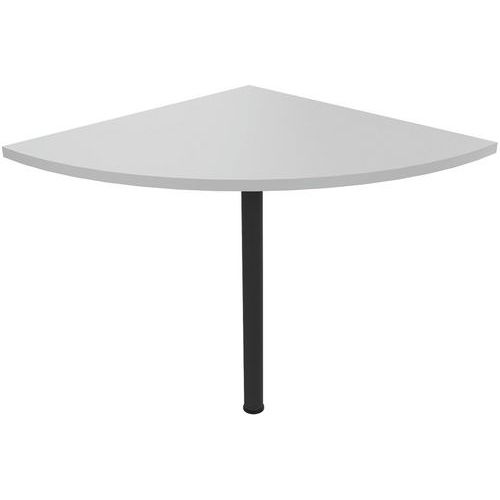 Przedłużenie stołu Manutan Expert, 72 x 80 x 80 cm, 90°, jasnoszary