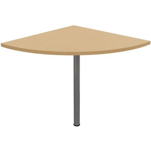 Przedłużenie stołu Manutan Expert, 72 x 80 x 80 cm, 90°, buk