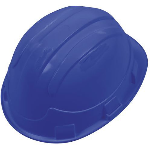 Hełmy ochronne Manutan Expert, Basic II, 6-punktowe - Hełm ochronny Manutan Expert Basic II, 6 punktów, kolor niebieski