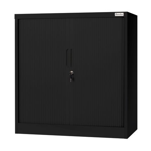 Szafa warsztatowa Aris z drzwiami rolowanymi Manutan Expert, wysokość 950 mm, szerokość 900 mm