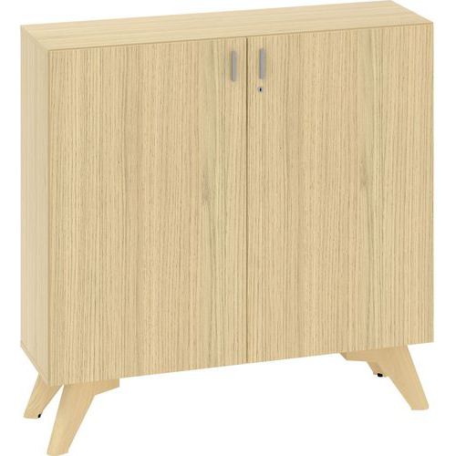Niskie szafki Alfa Root z drzwiczkami, 2 półki, 120 x 470 x 121,5 cm - Niska szafka Alfa Root z drzwiczkami, 2 półki, 120 x 47 x 121,5 cm, dąb
