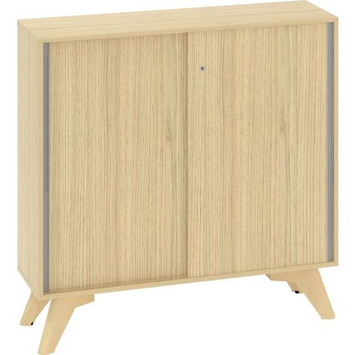 Niskie szafki Alfa Root z drzwiami przesuwnymi, 2 półki, 120 x 45 x 121,5 cm - Niska szafka Alfa Root z drzwiami przesuwnymi, 2 półki, 120 x 45 x 121,
