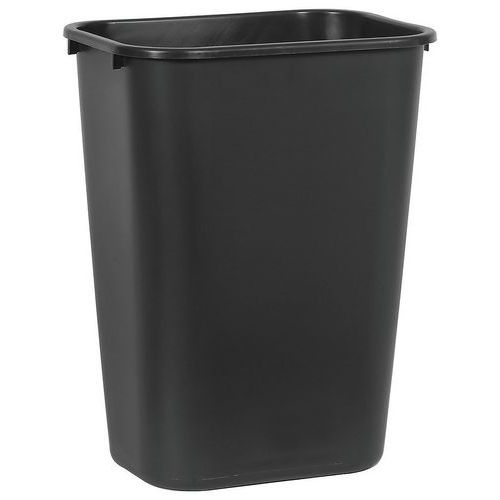 Plastikowy kosz na śmieci firmy Rubbermaid, 39 l, czarny