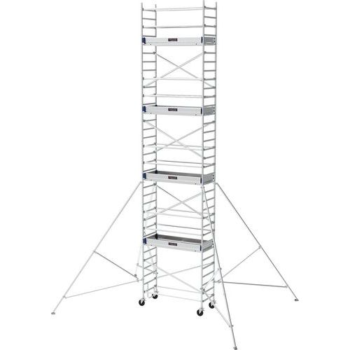 Aluminiowe rusztowanie jezdne Neolium 200 line Tubesca-Comabi - Aluminiowe rusztowanie jezdne Neolium 200 line Tubesca-Comabi, wysokość robocza 8 m