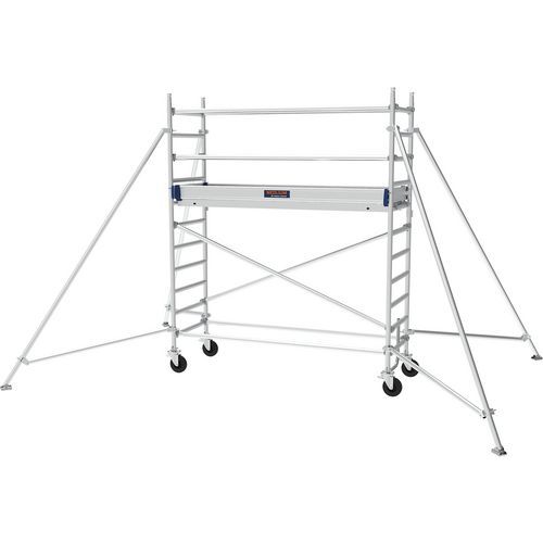 Aluminiowe rusztowanie jezdne Neolium 250 line Tubesca-Comabi - Aluminiowe rusztowanie jezdne Neolium 250 line Tubesca-Comabi, wysokość robocza 2 m