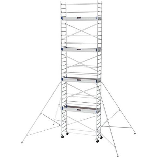Aluminiowe rusztowanie jezdne Neolium 250 line Tubesca-Comabi - Aluminiowe rusztowanie jezdne Neolium 250 line Tubesca-Comabi, wysokość robocza 8 m