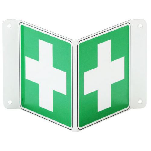 Stoły bezpieczeństwa Manutan Expert - Pierwsza pomoc, aluminium - Stół bezpieczeństwa Manutan Expert - Pierwsza pomoc, aluminium, 120 mm