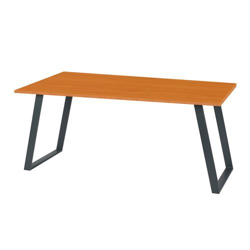 Stoły biurowe Shape, wersja prosta, czereśnia - Stół biurowy Shape, 140 x 80 x 75 cm, wersja prosta, czereśnia