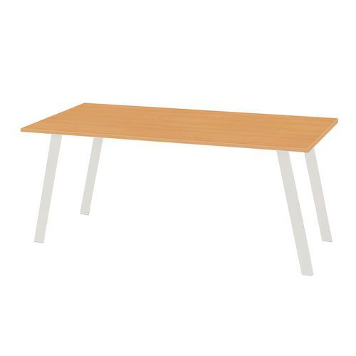 Stoły biurowe Standard, wersja prosta, buk - Stół biurowy Standard, 120 x 80 x 72 cm, wersja skośna, buk