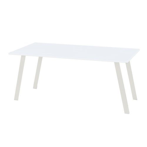 Stoły biurowe Standard, wersja prosta, biały - Stół biurowy Standard, 140 x 80 x 72 cm, wersja skośna, biały