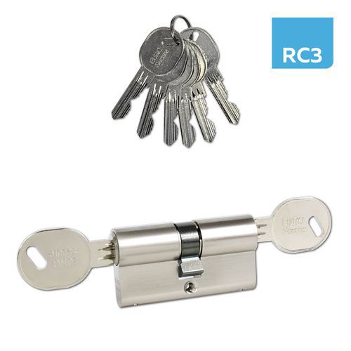 Wkładka zabezpieczająca EuroSecure z wkładką przepuszczającą, 30 mm, nikiel - Wkładka zabezpieczająca EuroSecure z wkładką przepuszczającą, 30/45 mm, 