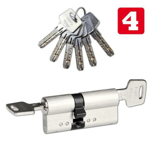 Wkładki zabezpieczające EuroXStar z wkładką przepuszczającą, 30 mm, nikiel - Wkładka zabezpieczająca EuroXStar z wkładką przepuszczającą, 30/45 mm, ni