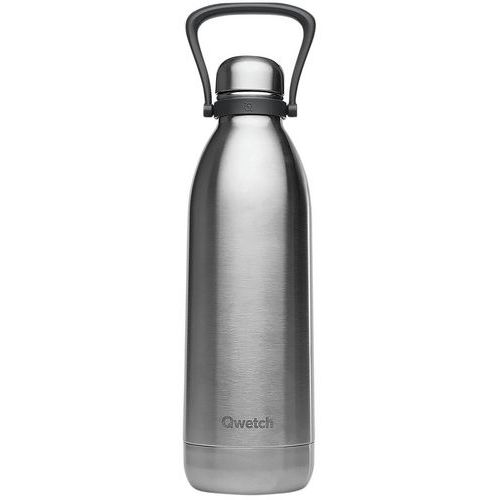 Butelki termosowe Qwetch Originals ze stali nierdzewnej, srebrne - Termos ze stali nierdzewnej Qwetch Originals, srebrny, 1,5 l