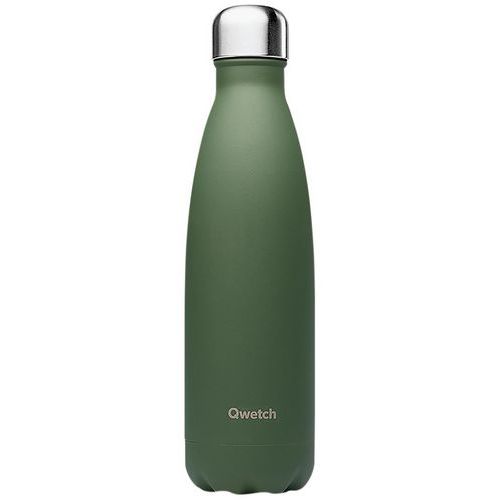 Butelki izolowane granitowe Qwetch, 500 ml - Butelka izolowana granitowa Qwetch, 500 ml, ciemnozielona