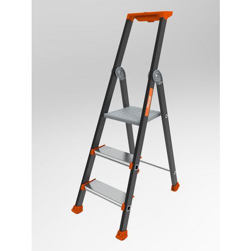 Drabinka aluminiowa Kolos Tubesca-Comabi - Drabinka aluminiowa Kolos Tubesca-Comabi, 3 stopnie