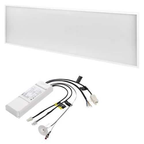 Panel LED PROFI 30×120, prostokątny wpuszczany biały, 40 W, neutralna biel, Emergency