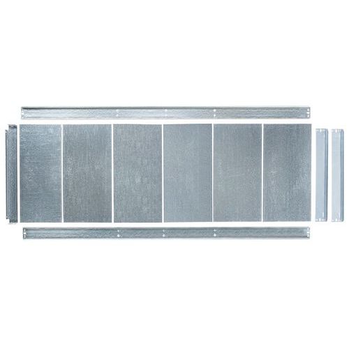 Dodatkowe półki z paneli stalowych, 183 cm, 440 kg, ocynk - Dodatkowe panele stalowe, 183 x 61 cm, 440 kg, ocynk