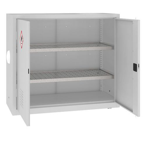 Szafy chemiczne metalowe 104 x 120 x 50 cm - Szafka chemiczna metalowa, 104 x 120 x 50 cm, szara/szara