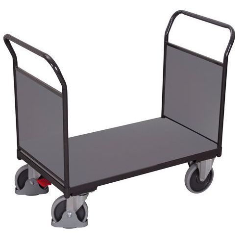 Wózki platformowe z dwoma uchwytami z pełnym wyściełaniem, do 400 - 500 kg - Wózek platformowy z dwoma uchwytami z pełnym wyściełaniem, do 500 kg, 101