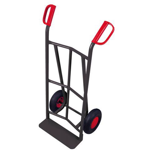 Wózki RU227, do 250 kg, 62 x 44 x 111 cm - Wózek RU226, do 250 kg, 62 x 44 x 111 cm, koła pompowane, szary