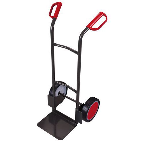 Wózki RU237, do 200 kg, 57 x 53 x 110,5 cm - Wózek RU237, do 200 kg, 57 x 53 x 110,5 cm, z kołami pełnymi, szary