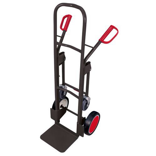 Wózki RU243 z kołami podporowymi do 250 kg - Wózek RU243 z kołami podporowymi, do 250 kg, z kołami pełnymi, szary