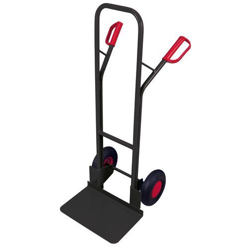 Wózki RU246, do 250 kg, 57 x 65 x 130,5 cm - Wózek RU246, do 250 kg, 57 x 65 x 130,5 cm, z kołami pompowanymi, szary