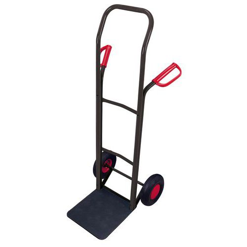 Kółka meblowe RU36, do 250 kg, 62 x 63,5 x 140 mm - Wózek meblowy Wózek RU36, do 250 kg, 62 x 63,5 x 140 mm, z kołami pompowanymi, szary