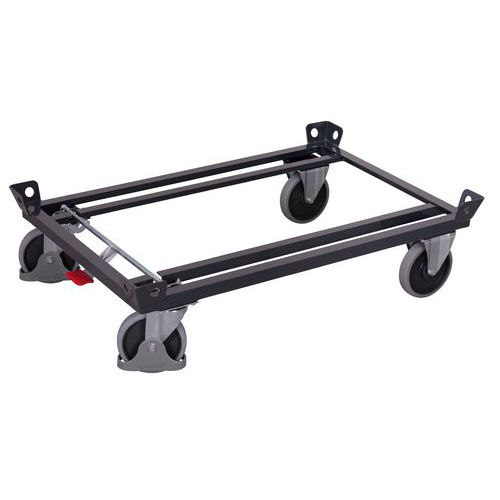 Platformy transportowe paletowe do 500 kg - Platforma transportowa paletowa do 500 kg, 127 x 107 x 35 cm, szara