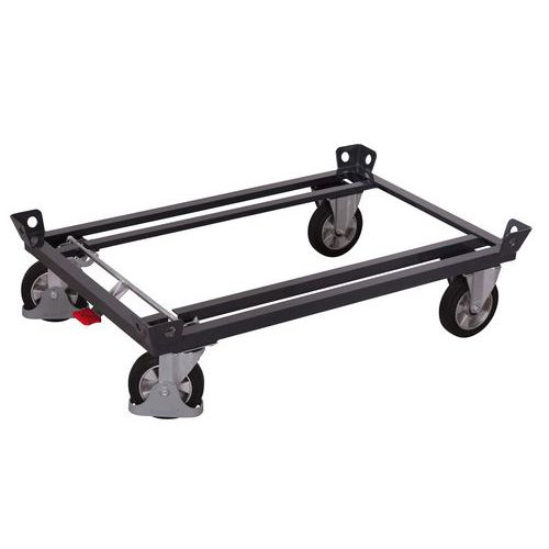 Platformy transportowe paletowe do 1200 kg - Platforma transportowa paletowa do 1200 kg, 87 x 67 x 35 cm, szara
