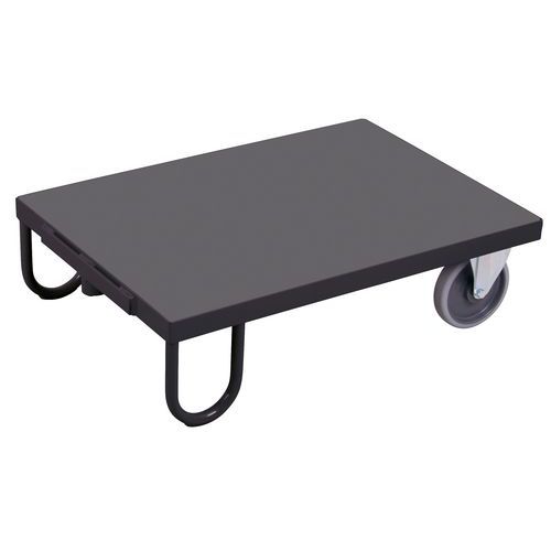 Platformy transportowe dwukołowe do 500 kg - Platforma transportowa dwukołowa, do 500 kg, szara, 100,5 x 69,5 x 28,5 cm