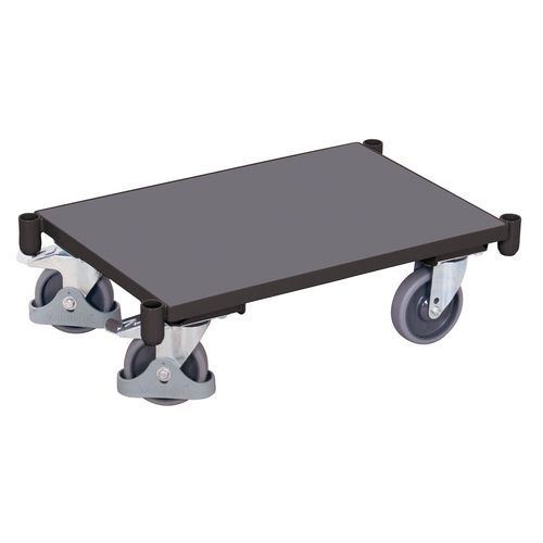 Platformy transportowe do 250 kg, 67,5 x 41,5 x 20,5 cm - Platforma transportowa do 250 kg, 67,5 x 41,5 x 20,5 cm, szara