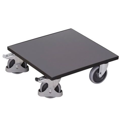 Platformy transportowe do 400 kg, 50 x 50 x 18,5 cm - Platforma transportowa do 400 kg, 50 x 50 x 18,5 cm, szara