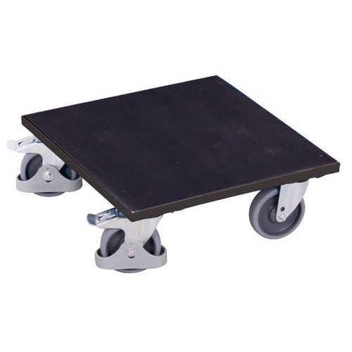 Platformy transportowe z powierzchnią gumową, do 400 kg, 50 x 50 x 18,5 cm - Platforma transportowa z powierzchnią gumową, do 400 kg, 50 x 50 x 18,5 c