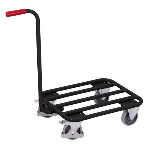 Wózki platformowe ze szczeblami stalowymi, do 250 kg, 88 x 50 x 88 cm - Wózek platformowy ze szczebelkami stalowymi, do 250 kg, 88 x 50 x 88 cm, szary