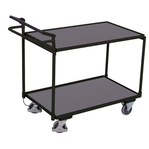 Wózek półkowy z hamulcem ręcznym, 2 półki, do 250 kg, 117,5 x 62,5 x 104,5 cm - Wózek półkowy z hamulcem ręcznym, 2 półki, do 250 kg, 117,5 x 62,5 x 1