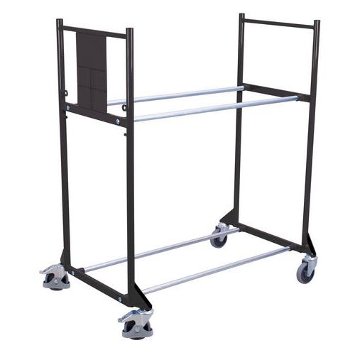 Wózki na opony, 2-piętrowe, do 300 kg, 120,5 x 78 x 143 cm - Wózek na opony, 2-piętrowy, do 300 kg, 120,5 x 78 x 143 cm, szary