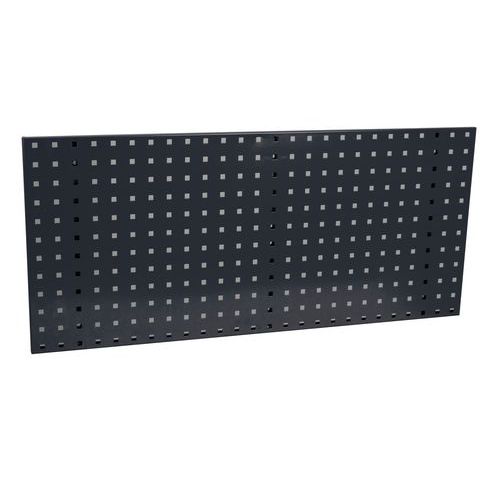 Panele narzędziowe perforowane - Panel narzędziowy perforowany, 99,5 x 45 cm, szary
