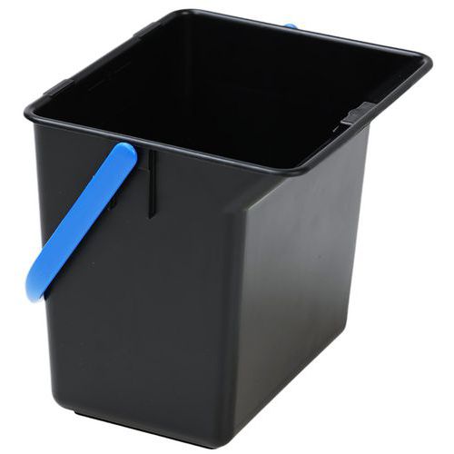 Plastikowe wiadra do sprzątania Manutan Expert, 6 l - Plastikowe wiadro do sprzątania Manutan Expert, 6 l, czarne/niebieskie