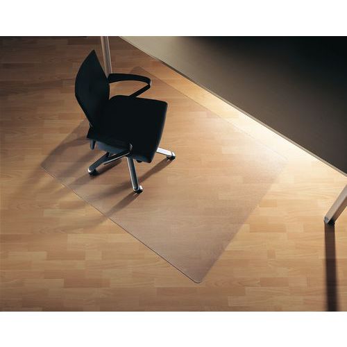 Podkładki ochronne pod krzesło Ecogrip, do podłóg twardych, PC - Podkładka ochronna pod krzesło Ecogrip, do podłóg twardych, PC, 90 × 120 cm