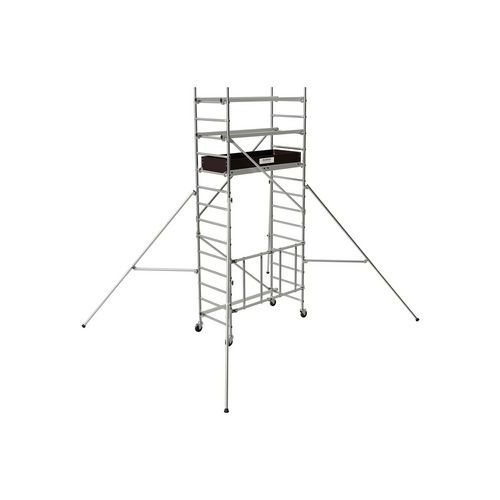 Aluminiowe rusztowania jezdne Runner Tubesca-Comabi - Aluminiowe rusztowanie jezdne Runner Tubesca-Comabi, wysokość robocza 4,60 m