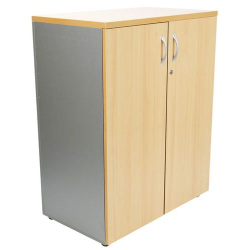 Niskie szafy Simmob Quatuor, 118 x 80 x 47 cm - Niska szafa Simmob Quatuor, 118 x 80 x 47 cm, szary/buk