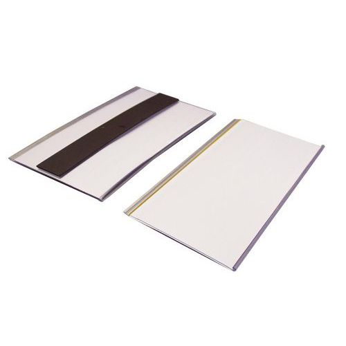 Samoprzylepny lub magnetyczny uchwyt na etykiety - Bardzo duży - 125 mm - Bardzo duży magnetyczny uchwyt na etykiety 125 mm x 200 mm