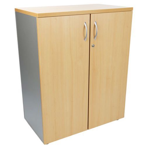 Niskie szafy Simmob Quatuor, 118 x 80 x 47 cm - Niska szafa Simmob Quatuor, 118 x 80 x 47 cm, szara/biała