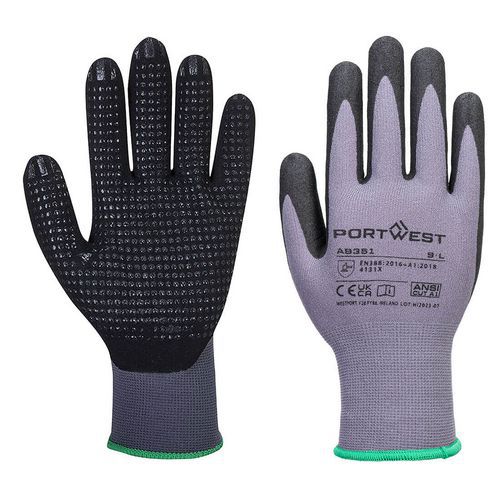 Rękawica DermiFlex Plus 12 par, czarny/szary - Rękawica DermiFlex Plus 12 par, czarny/szary, rozm.M