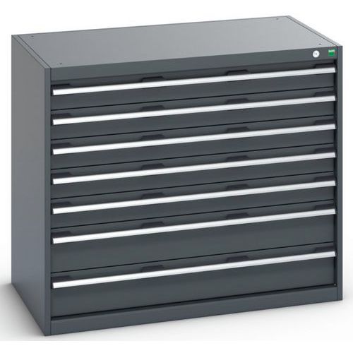 Szafki warsztatowe z szufladami Bott Cubio 200, 90 x 105 x 65-75 cm, 7 szuflad - Szafka warsztatowa z szufladami Bott Cubio 200, 90 x 105 x 65 cm, 7 s
