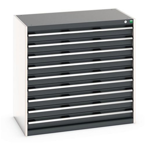 Szafki warsztatowe z szufladami Bott Cubio 200, 100 x 105 x 65-75 cm, 9 szuflad - Szafka warsztatowa z szufladami Bott Cubio 200, 100 x 105 x 65 cm, 9