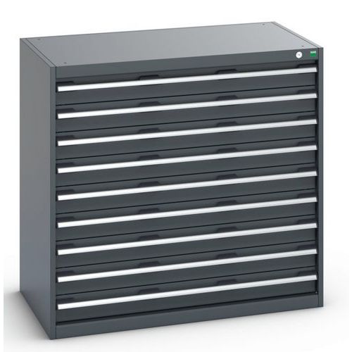 Szafki warsztatowe z szufladami Bott Cubio 200, 100 x 105 x 65-75 cm, 9 szuflad - Warsztatowa szafka z szufladami Bott Cubio 200, 100 x 105 x 65 cm, 9