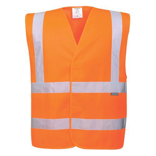 Kamizelka ostrzegawcza Eco (10szt.), pomarańczowy - Kamizelka ostrzegawcza Eco (10szt.), pomarańczowy, vel. 5XL